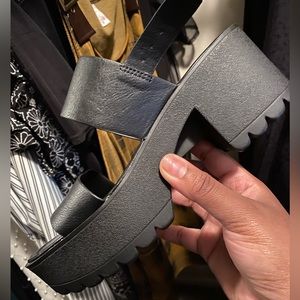 Black Platform Sandals